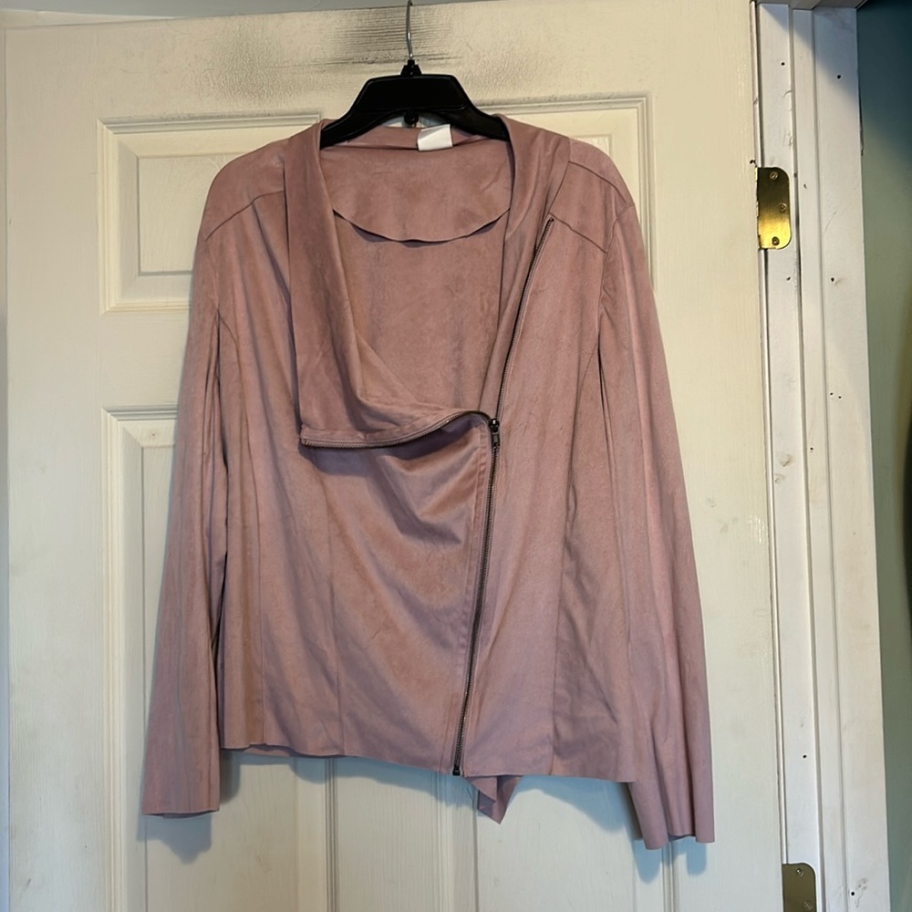 Mote Faux Suede Pink Jacket Size XXL